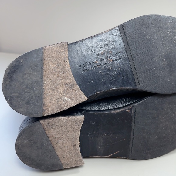 Freda Salvador Strong Chelsea Tall Black Leather Boot - Picture 14 of 16